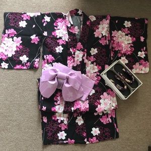 New Japanese Summer Kimono (Yukata) Set